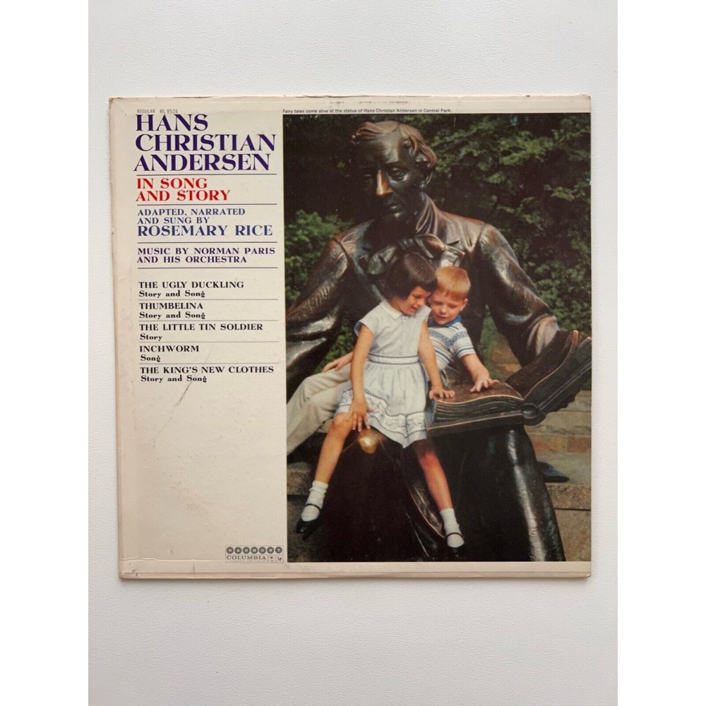 Hans Christian Andersen In Song And Story LP Rosemary Price Harmony Records VG+